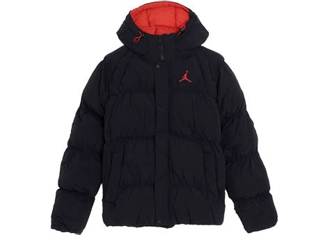 Jordan Essential Puffer Jacket Black/Red Men's 